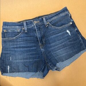 Mid Rise Skinny Ava Lucky Brand Shorts Dark Wash